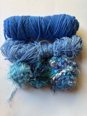 Yarn Destash- Blue Color Palette